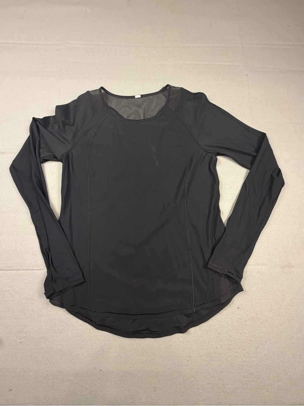 lululemon athletica Black Long-Sleeve Athletic Tee